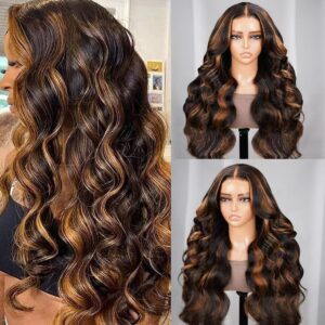 Curly Volume Wig Set Brown Layer Wig